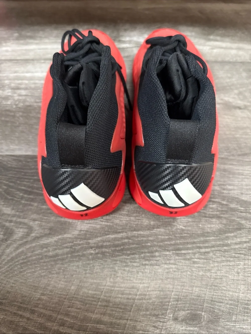 Men Adidas AE 1 Low Athletic Sneakers in Red and Black Sz 10 NEW
